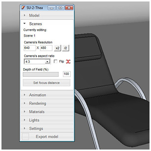 Setting camera frame size